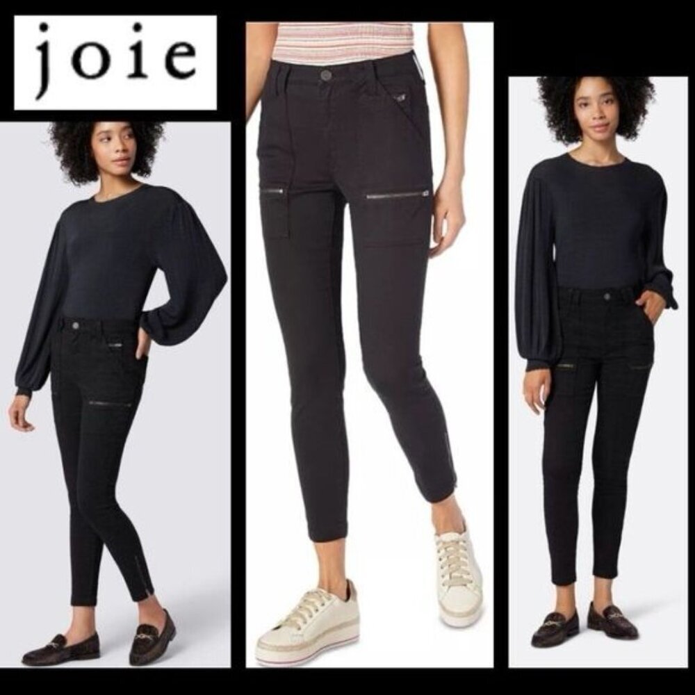 NWT Joie CONTEMPORARY FIT Black Cargo Skinny Pants JEI669CO Size 2/26